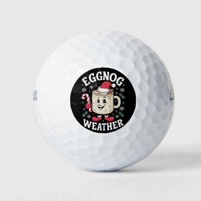 Pelotas De Golf Clima de Rompope Navidad Retro Navidad (Anverso)