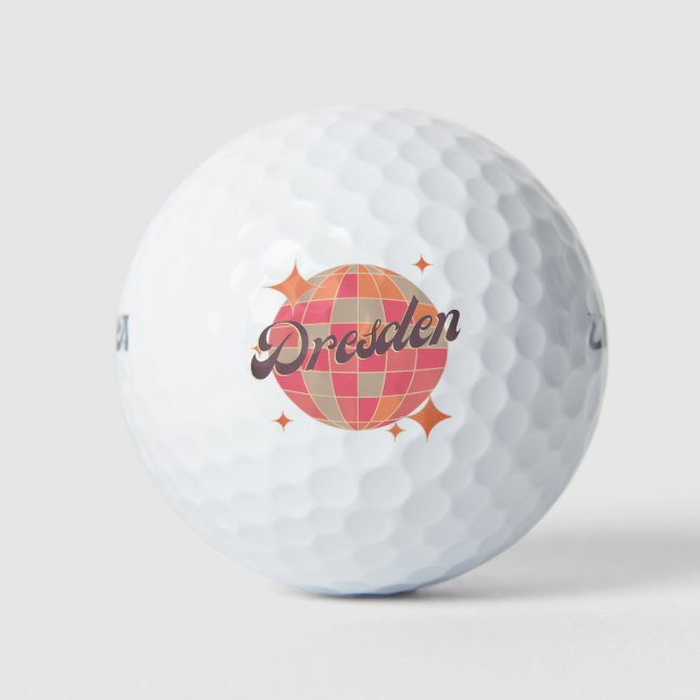 Pelotas De Golf Club de golf Dresden Germany Retro (Anverso)