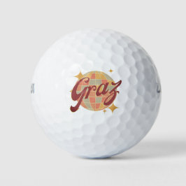 Pelotas De Golf Club de golf Graz Austria Retro