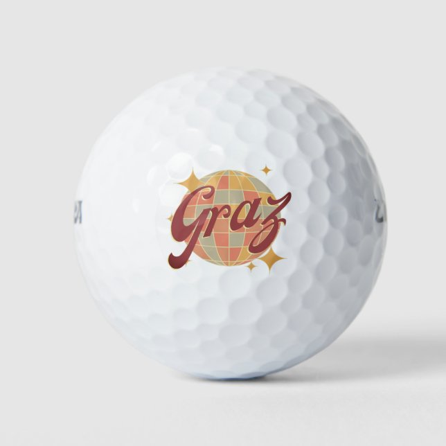 Pelotas De Golf Club de golf Graz Austria Retro (Anverso)