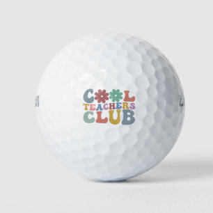 Pelotas De Golf Club de Profesores Geniales Retro Groovy De Vuelta