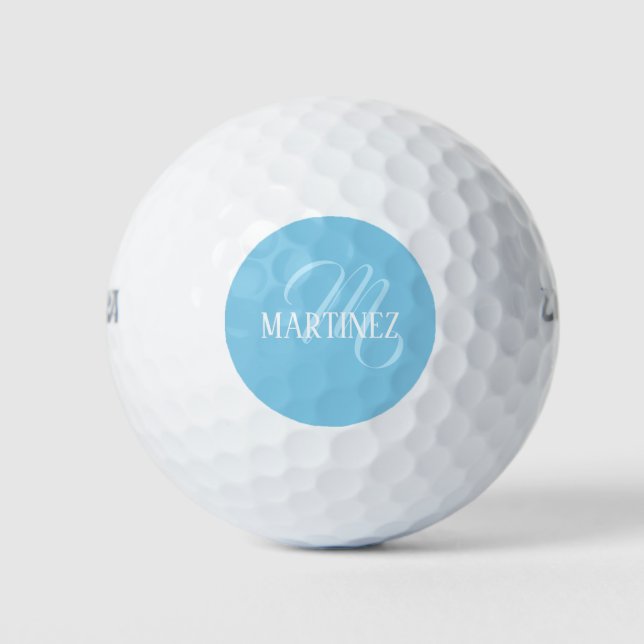 Pelotas De Golf Club Sky Blue Elegalized Name (Anverso)