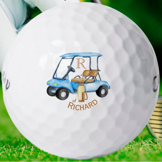 Pelotas De Golf Clubes de carritos personalizados Monograma Nombre (Subido por el creador)
