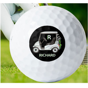 Pelotas De Golf Clubes de carros de monograma estratificados por p