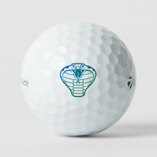 Pelotas De Golf Cobra Snake Green Ilustracion Boa Reptile