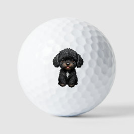 Pelotas De Golf Cockapoo negro