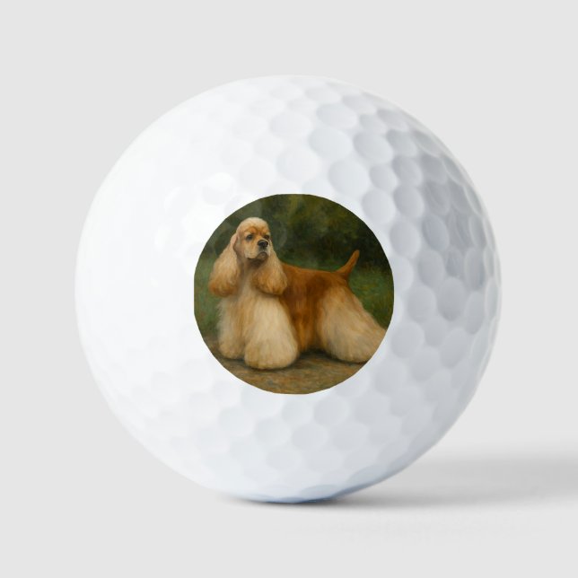 Pelotas De Golf Cocker Spaniel (Anverso)