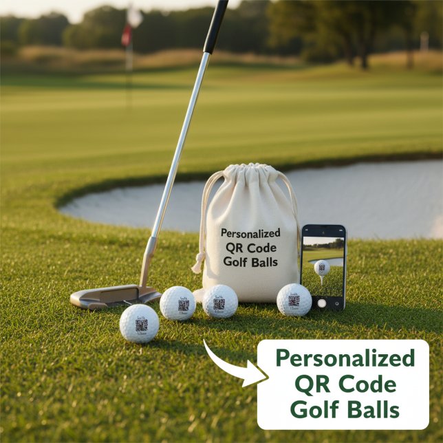 Pelotas De Golf Código QR personalizado (Personalized QR Code Golf Balls)