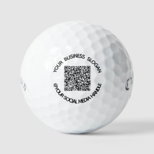 Pelotas De Golf Códigos QR y texto estampillas profesionales