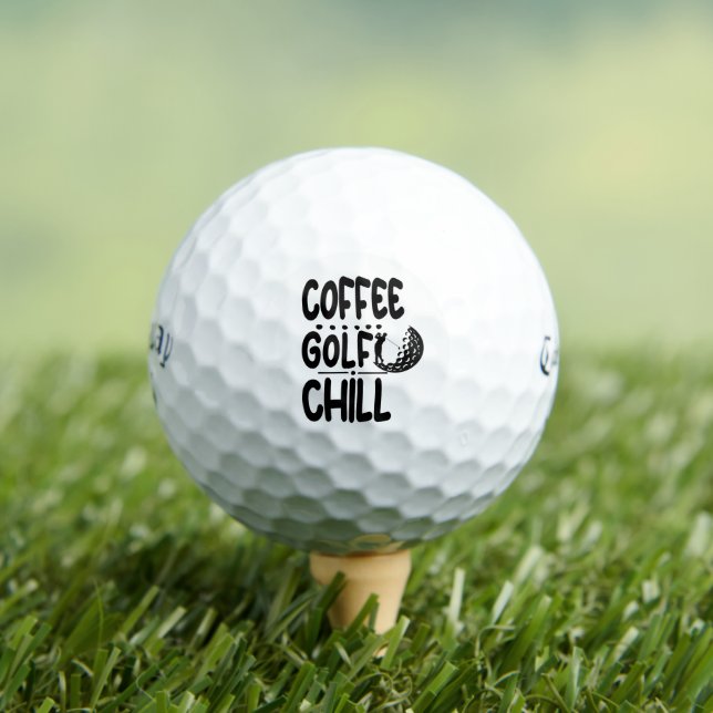 Pelotas De Golf Coffee Golf Chill, Personalizado Callaway Supersof (Camiseta in situ)
