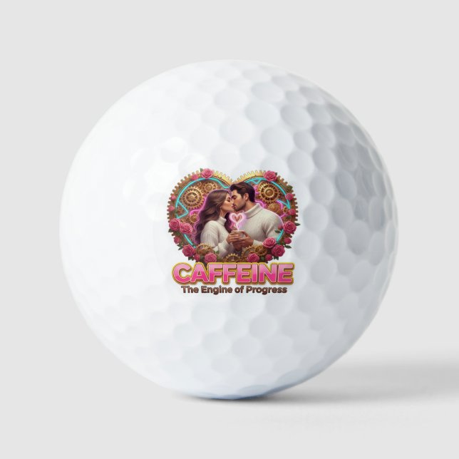 Pelotas De Golf Coffee Lover Daily Ritual Sticker (Anverso)