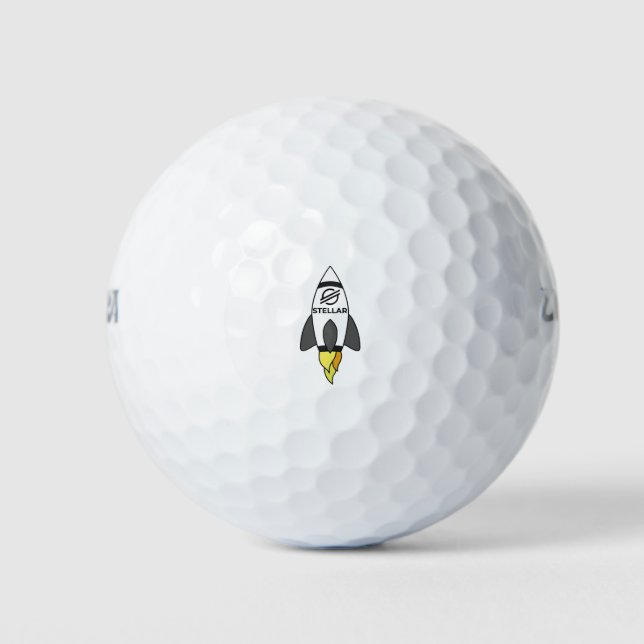 Pelotas De Golf Cohete Estelar a la Luna (Anverso)