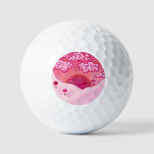 Pelotas De Golf Colas y nubes de bonito