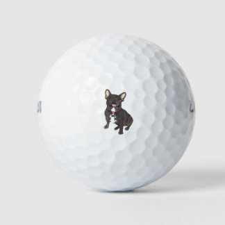 Pelotas De Golf Colección de Bulldoges en francés negro