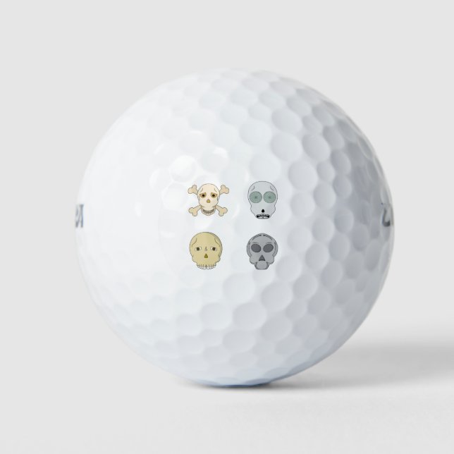 Pelotas De Golf Colección de Skulls Adorable (Anverso)