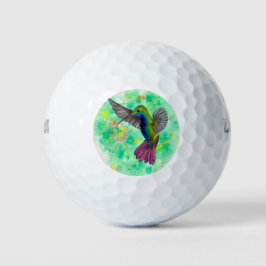 Pelotas De Golf Colibrí - pintura acrílica