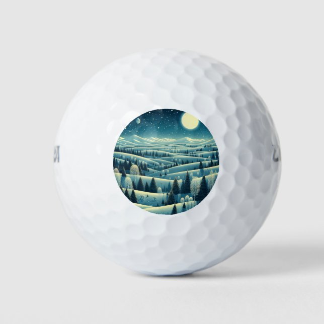 Pelotas De Golf Colinas rocosas de invierno (Anverso)