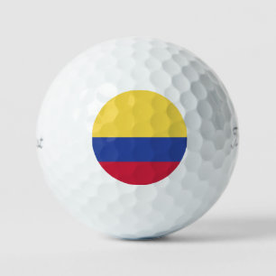 Pelotas De Golf Colombia Flag Emblem