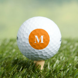 Pelotas De Golf Color sólido simple Naranja