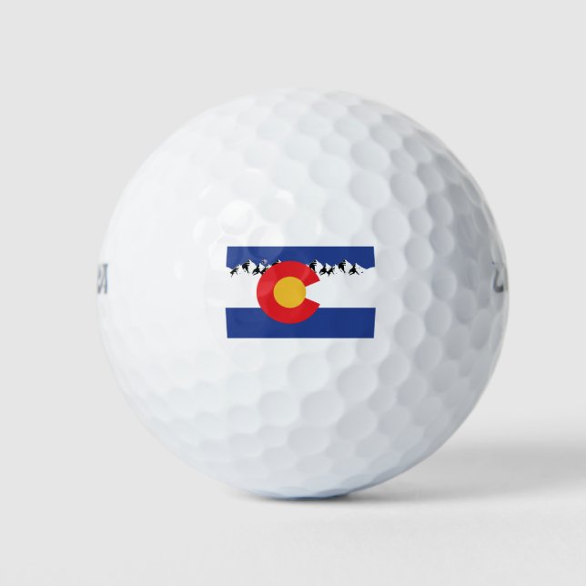 Pelotas De Golf Colorado Mountains (Anverso)