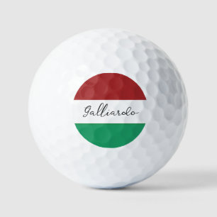 Pelotas De Golf Colores de la bandera de Italia Apellido italiano