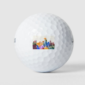 Pelotas De Golf Colorido Skyline Seattle