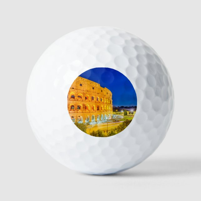 Pelotas De Golf Colosseo Roma Italia (Anverso)