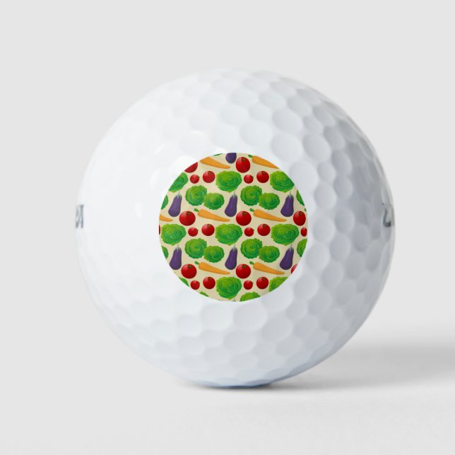 Pelotas De Golf Coma tus vegetales (Anverso)