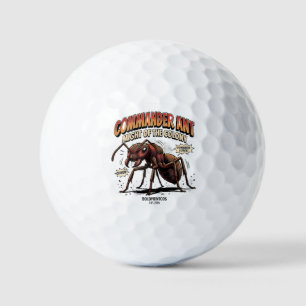 Pelotas De Golf Comandante Hormiga Poder de la Colonia Gráfica