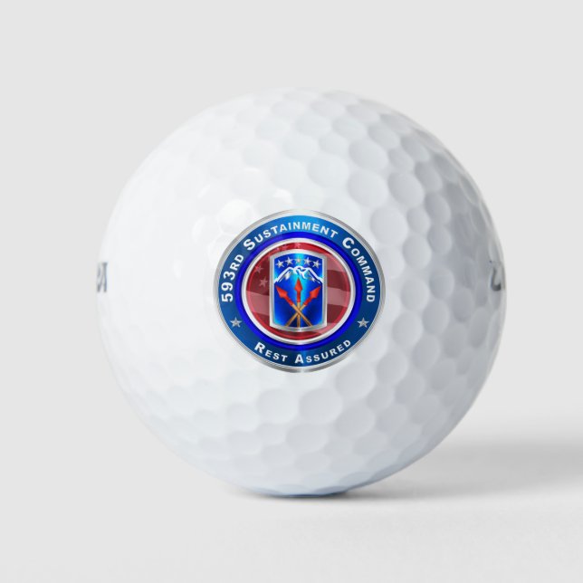 Pelotas De Golf Comando de Sostenimiento 593 “Descansa Tranquilo” (Anverso)