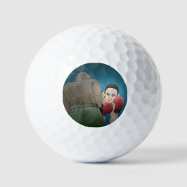 Pelotas De Golf Combate de Boxeo entre Dos Hombres