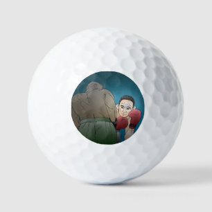 Pelotas De Golf Combate de Boxeo entre Dos Hombres