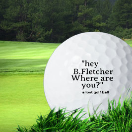 Pelotas De Golf Cómic personalizado gracioso perdido bolo de golf