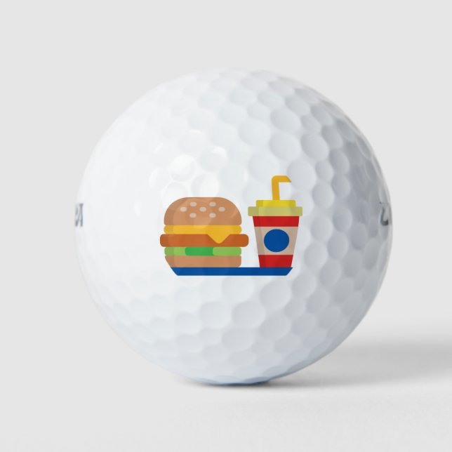 Pelotas De Golf Comida de hamburguesas (Anverso)