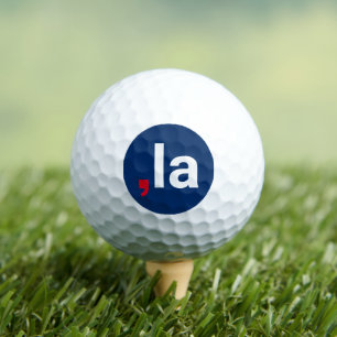 Pelotas De Golf Comma La kamala pronunciación divertida azul rojo