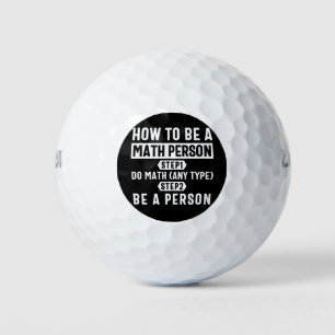 Pelotas De Golf Cómo ser una persona matemática