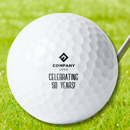 Pelotas De Golf Company Business Logo Celebrating # Years Custom