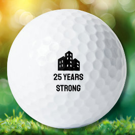 Pelotas De Golf Company Business Logo Celebrating # Years Custom
