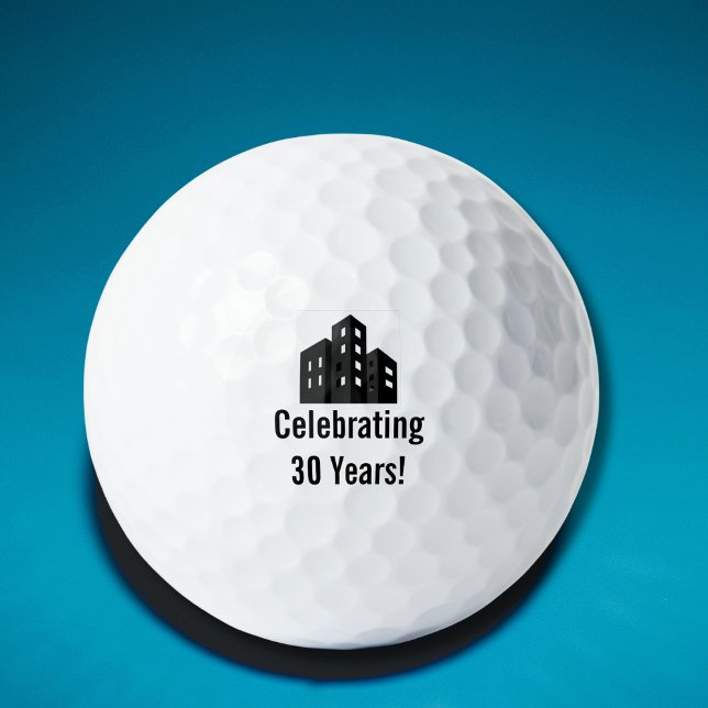 Pelotas De Golf Company Business Logo Celebrating # Years Custom (Subido por el creador)