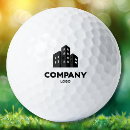 Pelotas De Golf Company Business Logo Name Employee Minimalist 