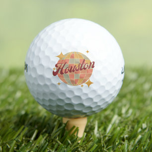 Pelotas De Golf Complejo de golf Houston City Texas Retro