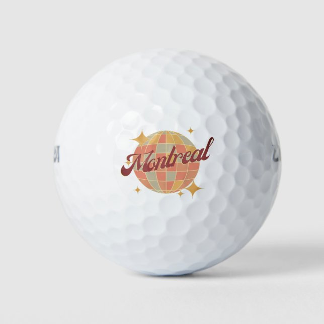 Pelotas De Golf Complejo de golf Montreal City Canada Retro (Anverso)