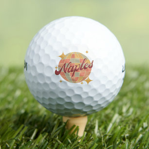 Pelotas De Golf Complejo de golf Naples City Florida Retro
