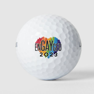 Pelotas De Golf Comprometido gay 2023 Orgullo arcoiris LGBTQ