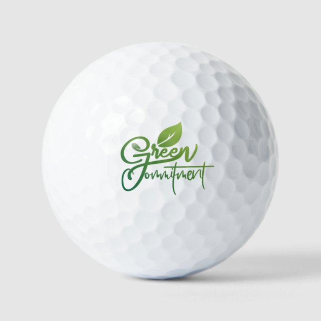 Pelotas De Golf Compromiso Verde (Anverso)