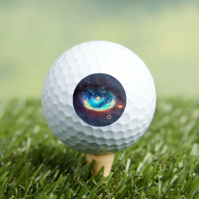 pelotas de golf con diseño de ojos (Camiseta in situ)