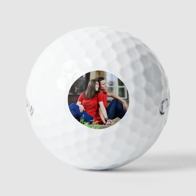 Pelotas de Golf con Foto Simple Mínima (Anverso)