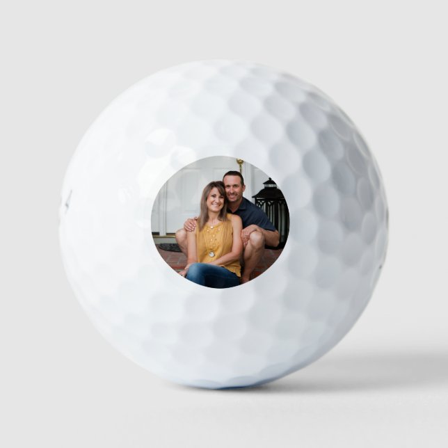 Pelotas de Golf con Fotos Simples Mínimas (Anverso)