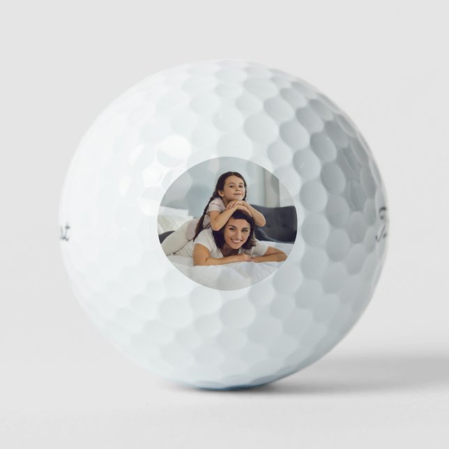 Pelotas de Golf con Fotos Simples Personalizadas (Anverso)