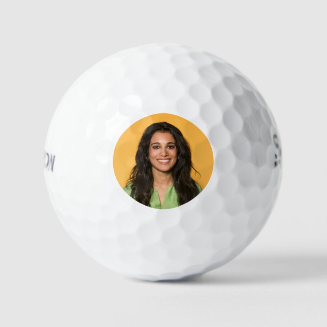 Pelotas de Golf con Fotos Simples Personalizadas (Anverso)